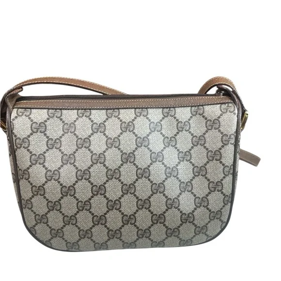 Gucci Brown vintage pvc crossbody bag - Picture 2 of 12